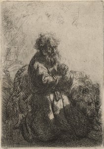 St Jerome Kneeling in Prayer, Looking Down